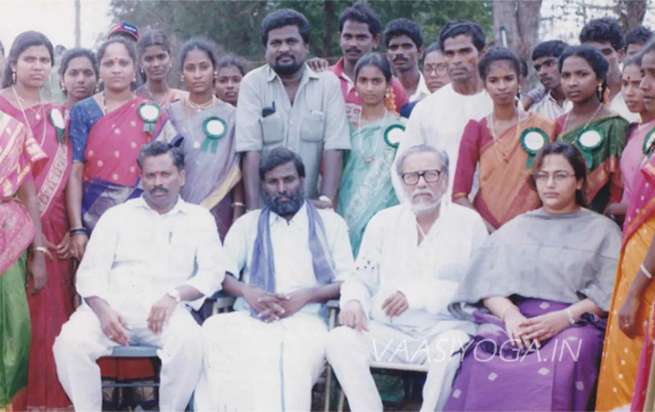 Swamiji with Guests at a Public Function
